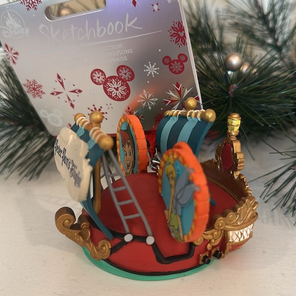 Disney Sketchbook Peter Pans Flight Ear Hat Ornament Peter Pan Christmas NWT - Picture 2 of 7